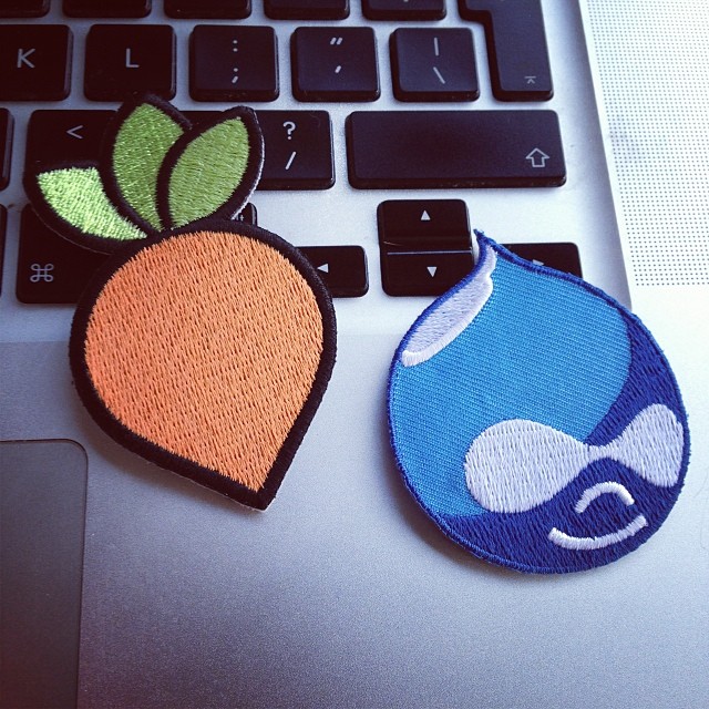 thanks @roeldemeester voor de #drupal swag!