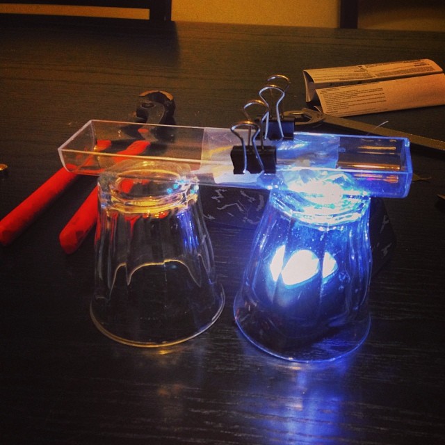 iPhone microscope setup