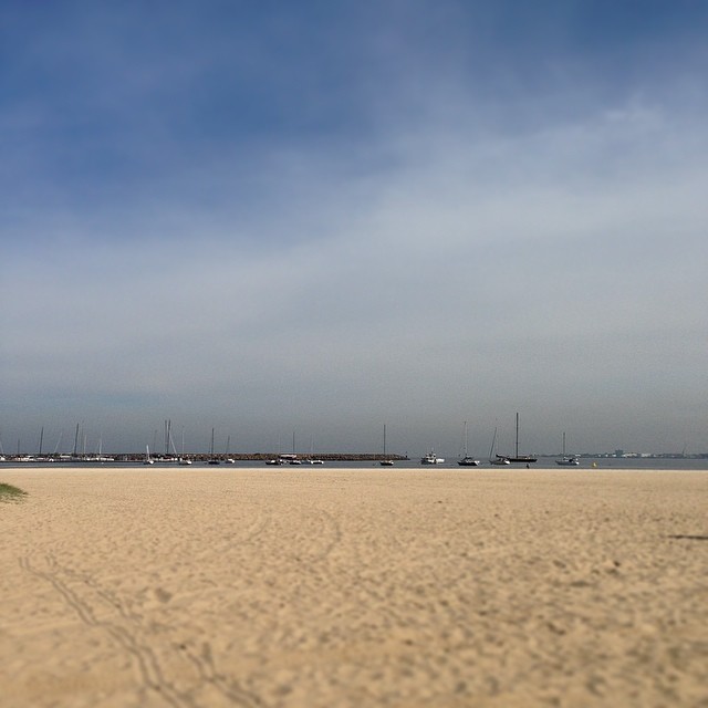 At the beach!