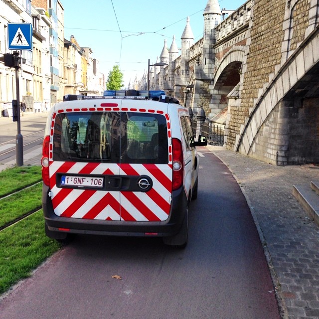 Die ochtend op de fietsostrade #instantwerpen #bikelane #reclaimthestreets