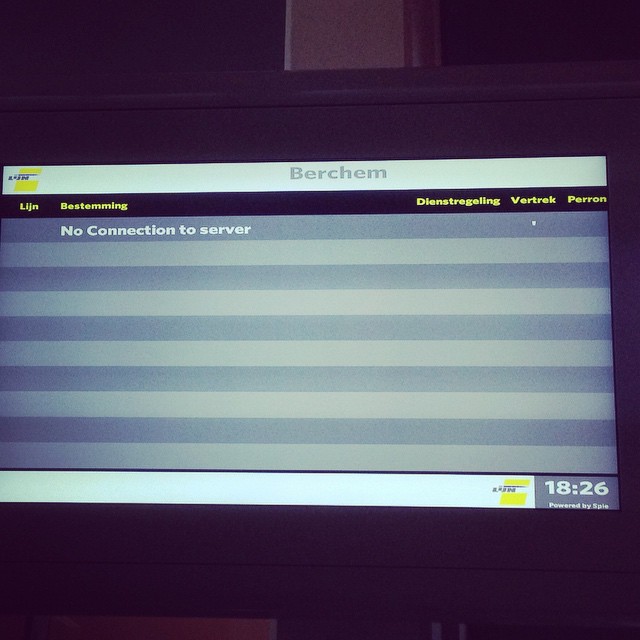 He @delijn, have you tried turning it off and on again?